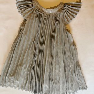 Grey pleated dress